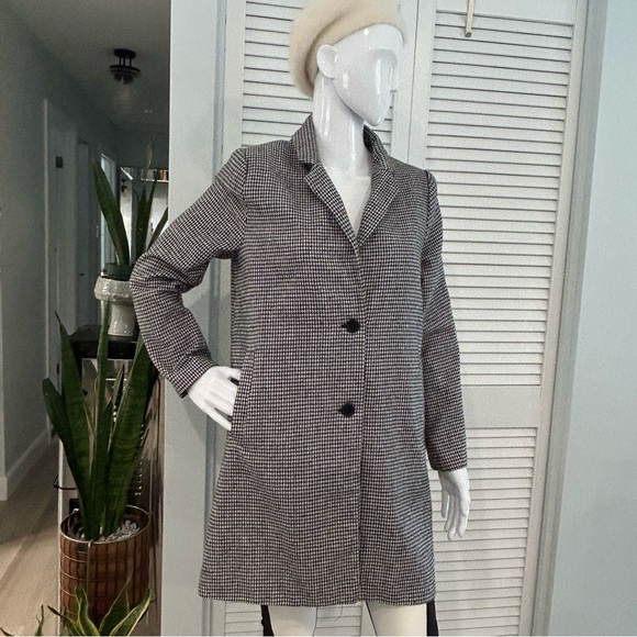Houndstooth Check Overcoat - Picture 5 of 15